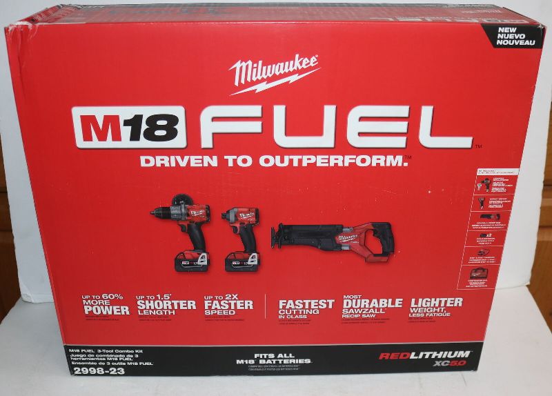 MILWAUKEE 2998-27 M18 FUEL LITHIUM-ION BRUSHLESS CORDLESS 7-TOOL COMBO KIT  New at Rs 38,000 Set in Bareilly