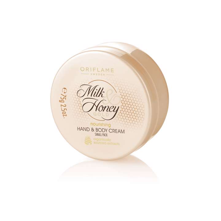 75gm Oriflame Milk and Honey Gold Nourishing Hand and Body Cream