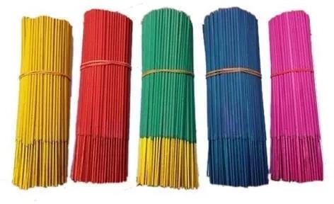 Colored Raw Agarbatti, for Home, Office, Temples, Length : 15-20 Inch