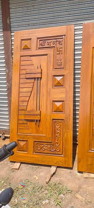 Polished sagwan wood door, for Home, Open Style : Swing