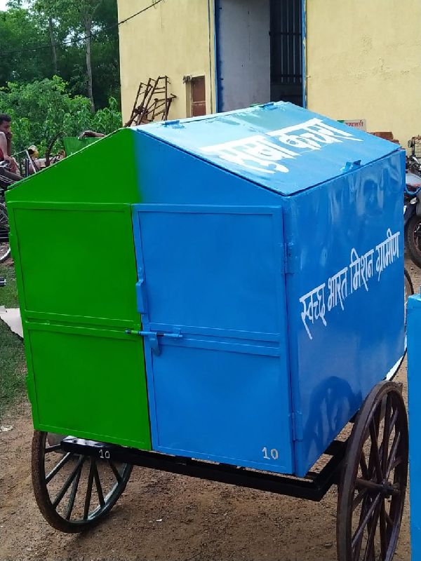 Rectangular Iron garbage trolley, for Handling Heavy Weights, Style : Modern