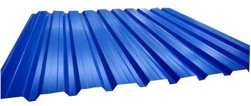 Trapezoidal Color Coated Roofing Sheet, for Industrial, Feature : Tamper Proof, Water Proof