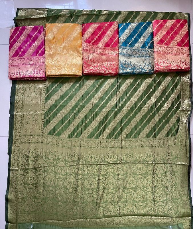 Jacquard Unstitched Organza Richpallu Saree, for Easy Wash, Saree Length : 6.5 Meter