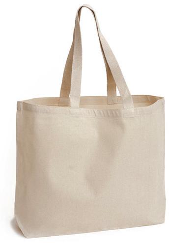 Cotton Plain Bag, Color : Creamy