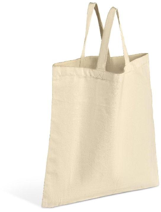 Plain cotton shopping bag, Style : Handled
