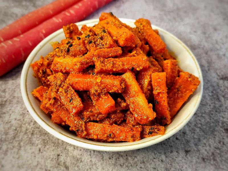 Carrot Pickle, Feature : Hygienically Packed