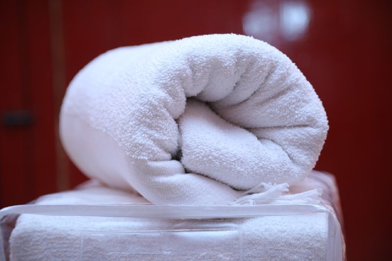 Plain Cotton hajj umrah towels, Size : Freesize