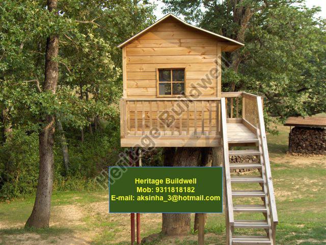 Polished Wooden Tree House, Feature : Fine Finish, Hard Structure