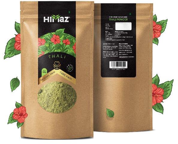Himaz thali hibiscus leaves powder, for Hair Care, Packaging Type : Kraft Pouch