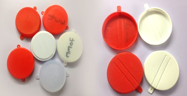 70mm Plastic Drum Cap Seal, Color : Orange