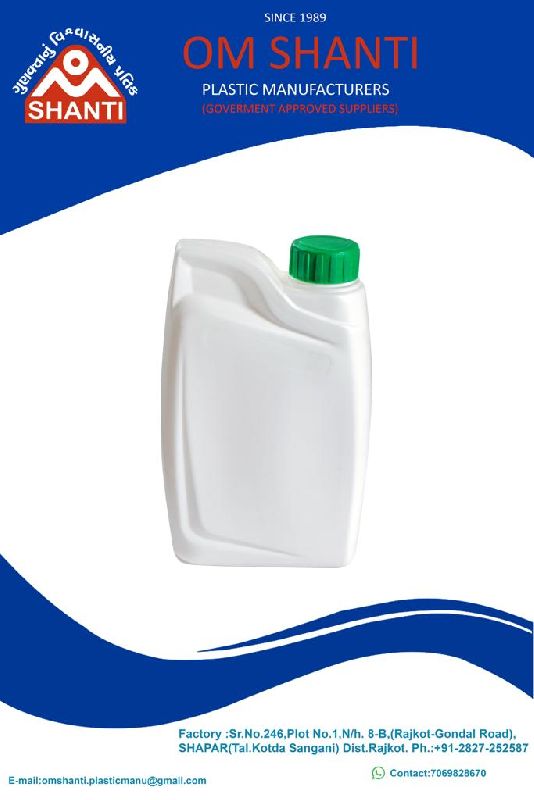 1 ltr coolant oil shape bottle