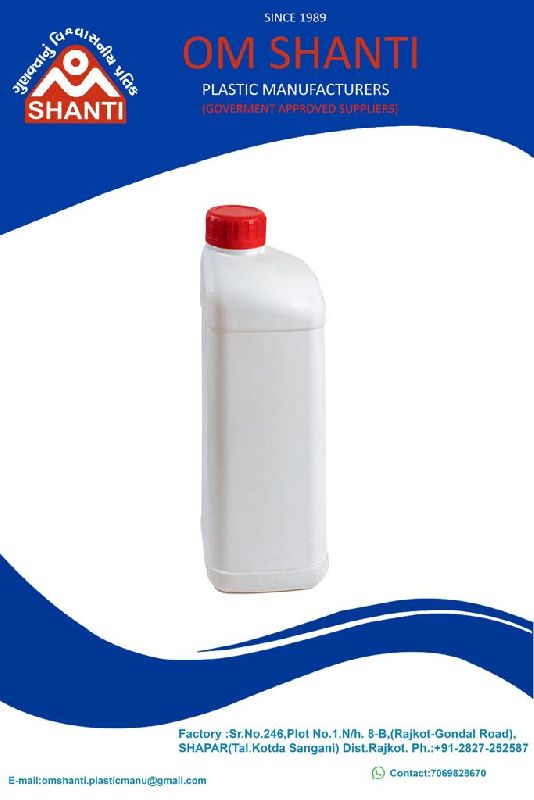 1 ltr old pesticides shape bottle