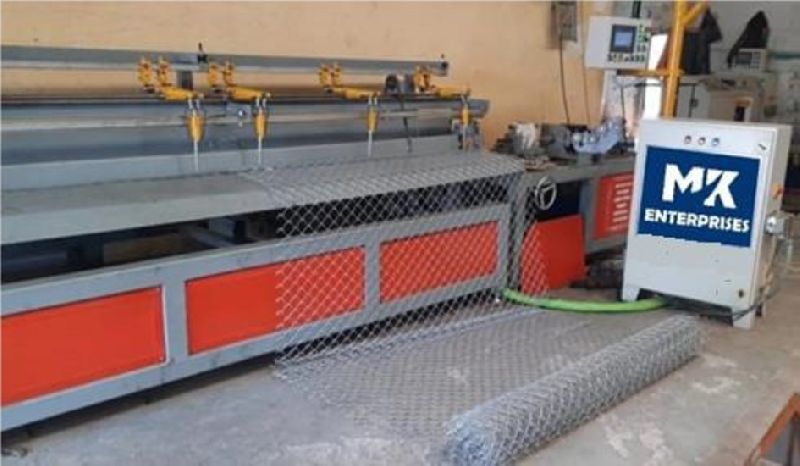 MK Enterprises 100-500kg Chain Link Fencing Machine, Voltage : 440V