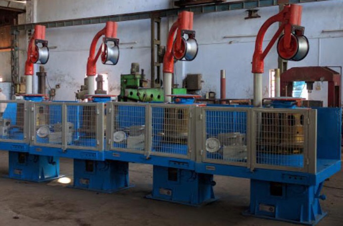 Vertical Bull Block Wire Drawing Machine, for Welding Electrode