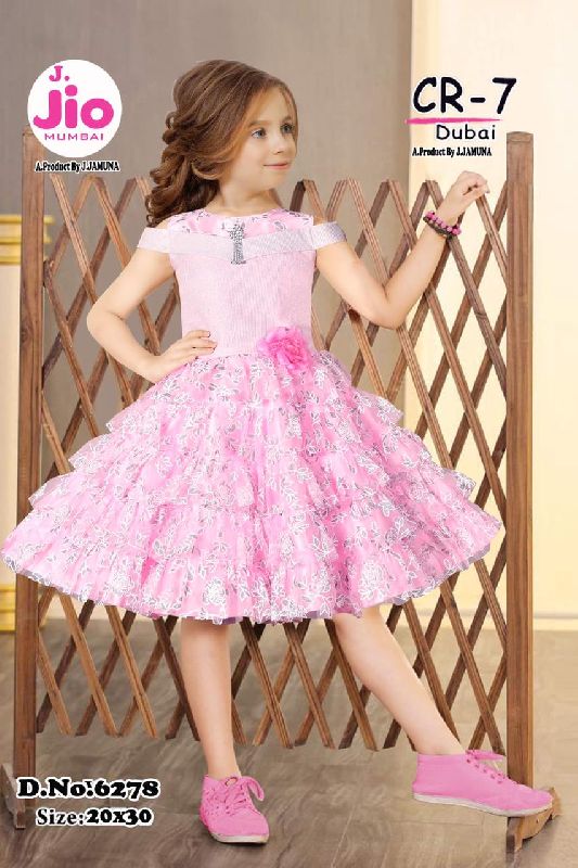 Des. No. 6278 Girls Frock, Size : 20x30 Inch