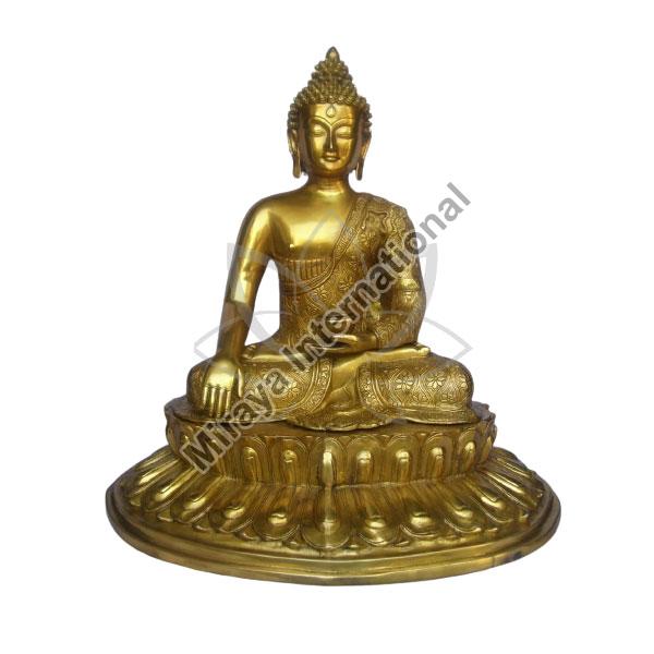 Brass Buddha Idol, Packaging Type : Carton Box