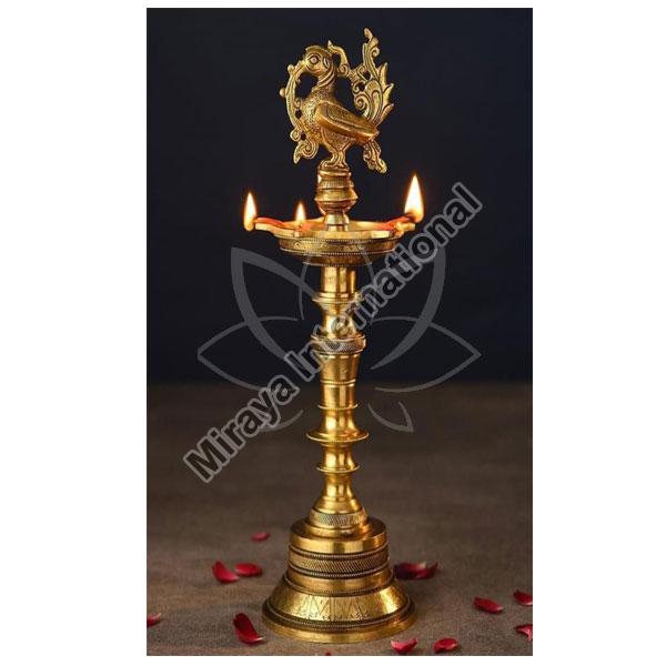 Polished Brass Deepam, for Home Decor, Pooja, Style : Antique