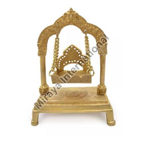 Brass Krishna Jhula for lord Krishna, Color : GOLDEN