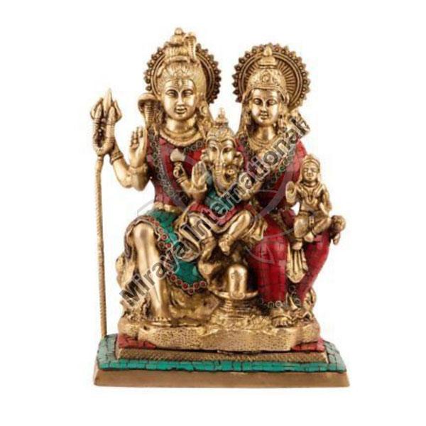 Polished Brass Shiv Parivar Idol, for Worship, Packaging Type : Carton Box