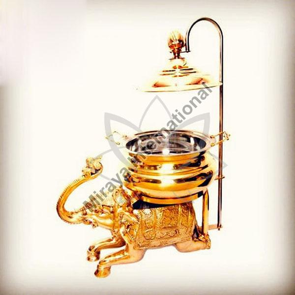 Elephant Brass Chafing Dish, for Serving Food, Feature : Anti Corrosive, Durable
