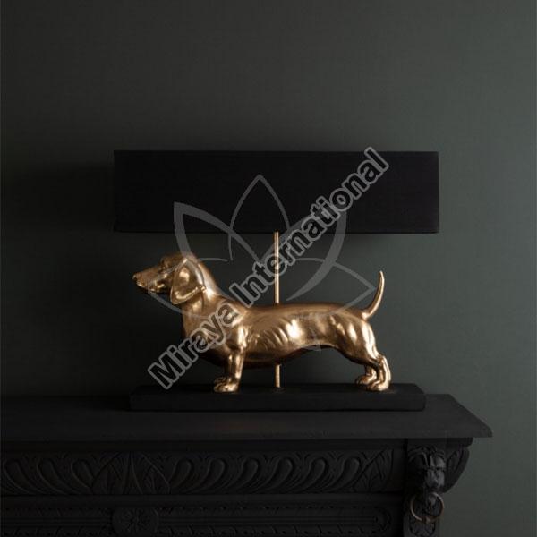 Polished LED Golden Retriever Table Lamp, for Decoration, Specialities : Low Power Consumption, Fine Finished