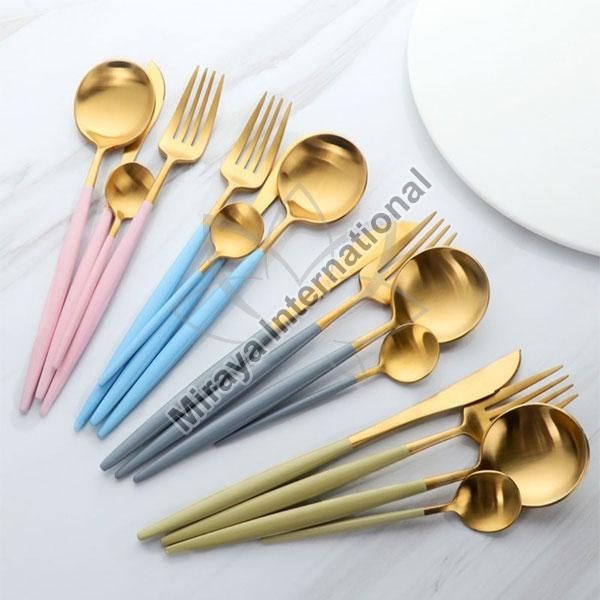 Polished Brass Italian Royal Cutlery Set, for Kitchen, Feature : Fine Finish, Good Quality, Rust Proof