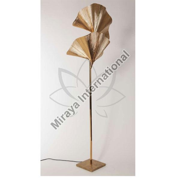 Polished Metal Leaf Floor Lamp, for Decoration, Specialities : Good Designs, Fine Finished