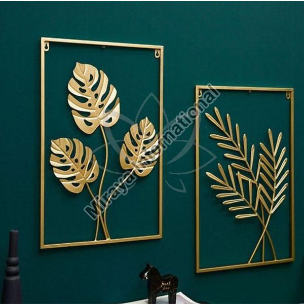 Polished Metal Leaf Wall Frame, for Decoration, Feature : Good Quality, Rust Resistance