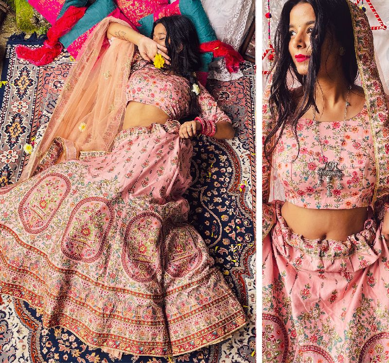 Floral lehengas for girls