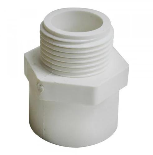 UPVC Male Thread Adapter, for Fine Finishing, Excellent Quality, Corrosion Proof, Durable, Size : 1/2 Inch