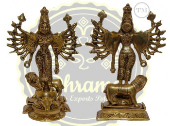 10 Inches Brass Maa Durga Statue, for Rust Proof, Style : Antique