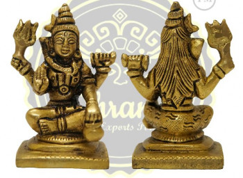 3 Inches Brass Lord Shiva Statue, Packaging Type : Thermocol Box