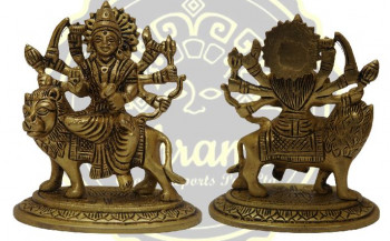 4.25 Inches Brass Maa Durga Statue