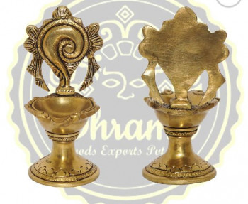 6 Inches Brass Oil Lamp