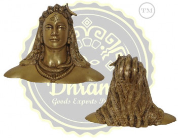 Polished Brass Adiyogi Statue, for Rust Proof, Packaging Type : Thermocol Box