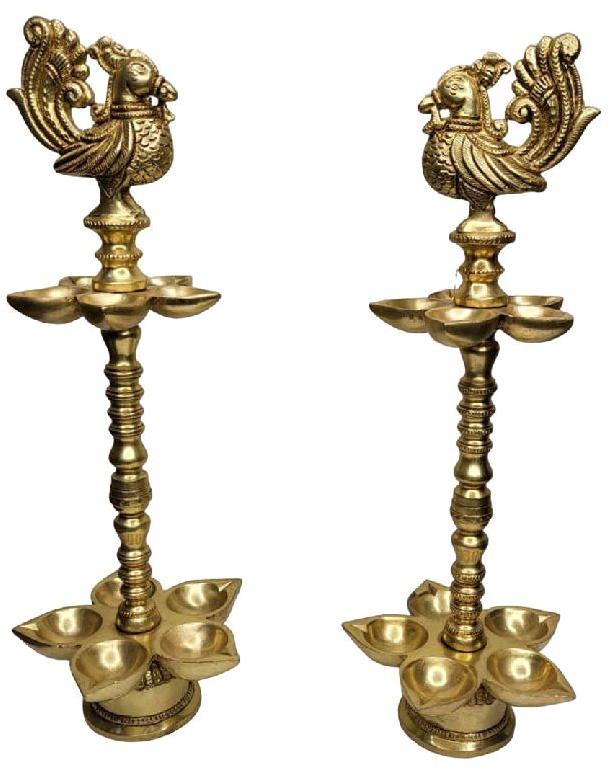 Polished Brass Samai Kuthu Vilakku, for Temple, Feature : Durable, Fine Finish