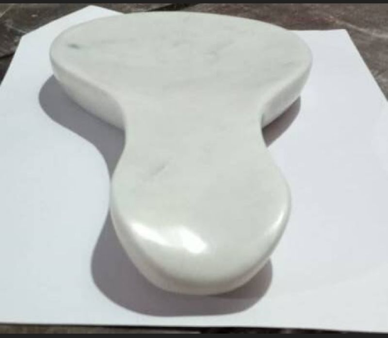 Marbel spoon rests, Color White Quality Stone Craft India, Agra
