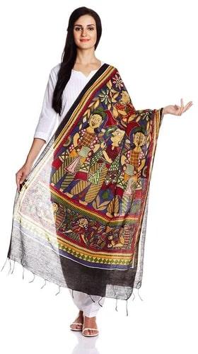 Cotton embroidered dupatta, Size : Standard