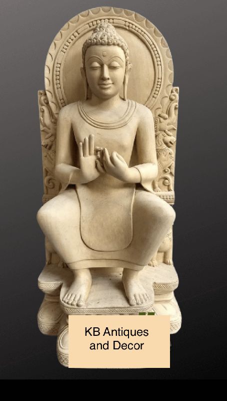 Polished Gautam Buddha Stone Idol, for Garden, Home, Office, Feature : Best Quality, Complete Finishing