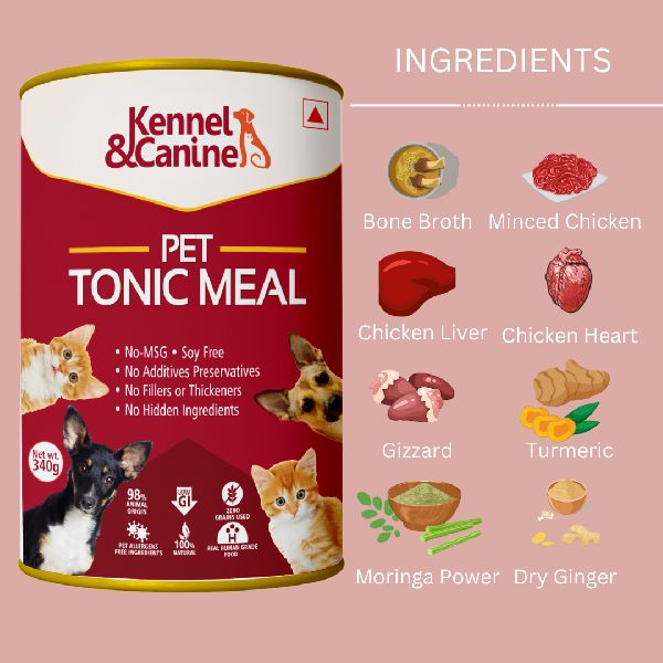 Kennel & Canine Pet Tonic Meal Packaging Size 350g