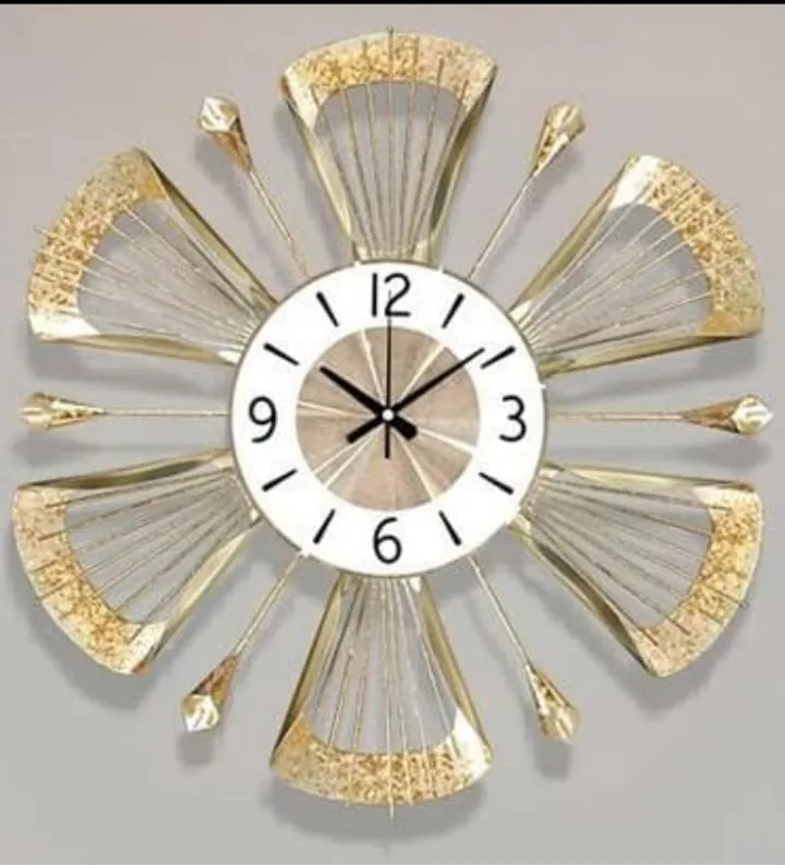 Round Iron Designer Wall Clock, Packaging Type Corrugation Box