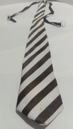 MEXIOM Stripes Polyester Government School Tie, Size : Multisizes