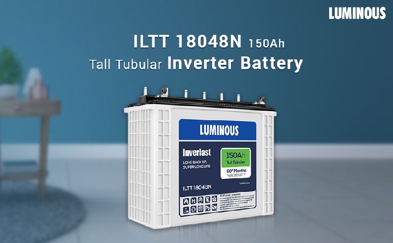 Luminous Inverlast ILTT Inverter Battery, for Industrial Use, Home Use, Certification : ISI Certified
