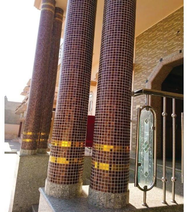 Virtuoso Glass Round Pillar Mosaic Tiles, Size 327 X 327 inch, Color