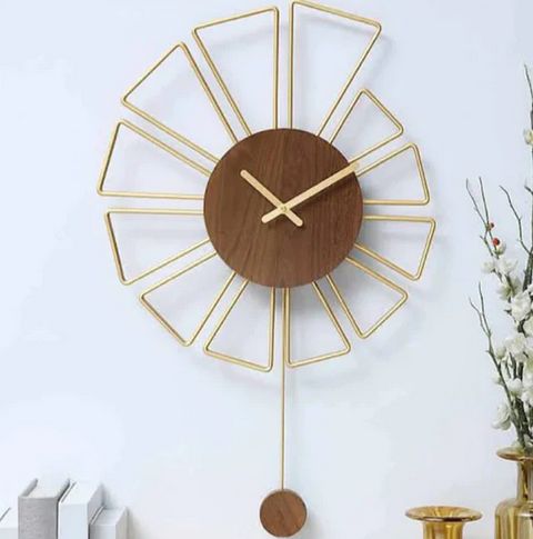 Pendulum Wall Art Clock, Display Type : Analog
