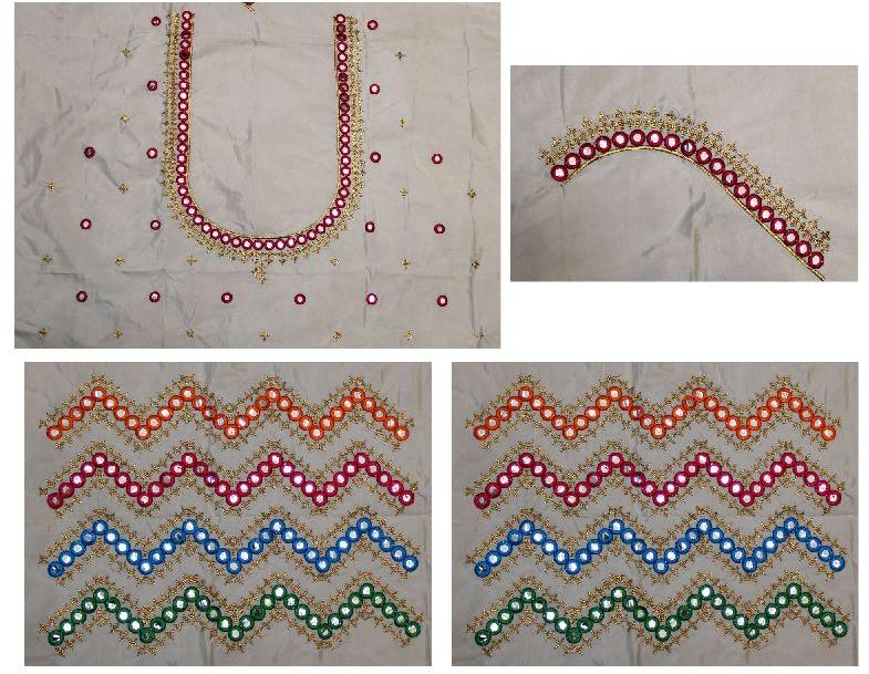 Silk pattu blouse material, Size : Unstitched