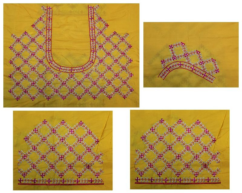 Silk maggam work blouses, Size : Unstitched