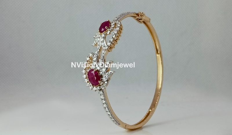 Natural Diamond Ruby Bracelet