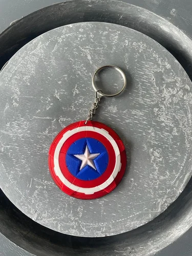 Round Captain America Shield Key Chain, for Keychain, Gender : Unisex ...