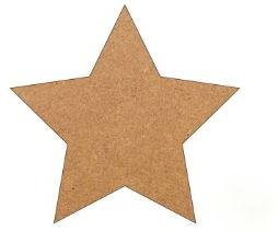 Kapsie Plain Polished Star Shape Canvas Board, Color : Brownish